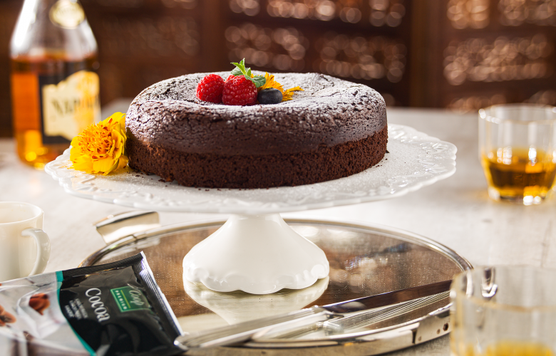 Recept → Čokoládovo-mandľový koláč bez múky