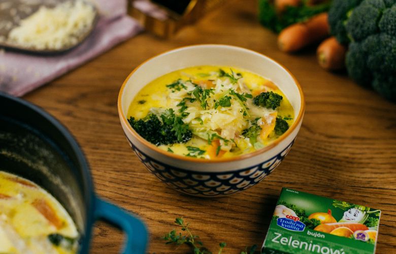 Recept → Zeleninová polievka s čedarom