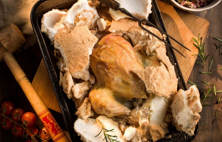 Recept → Pečené kura v soli