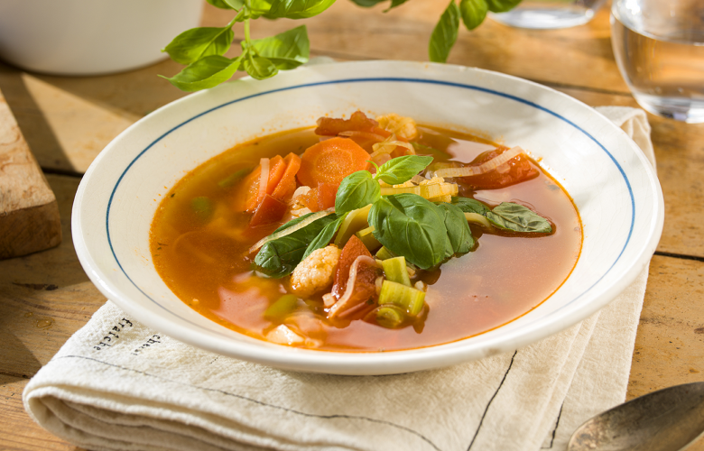 Recept → Letná polievka minestrone